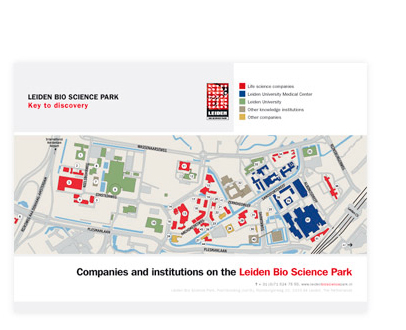 Leiden Bio Science Park plattegrond