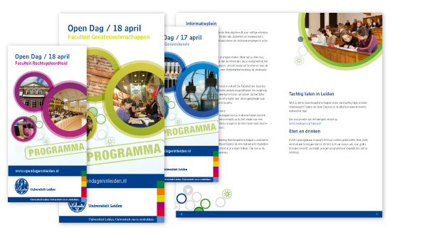 Universiteit Leiden Orientatiedagen flyer