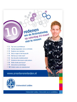 Universiteit Leiden Orientatiedagen Advertentie